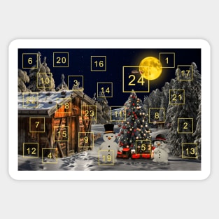 Christmas calendar Sticker